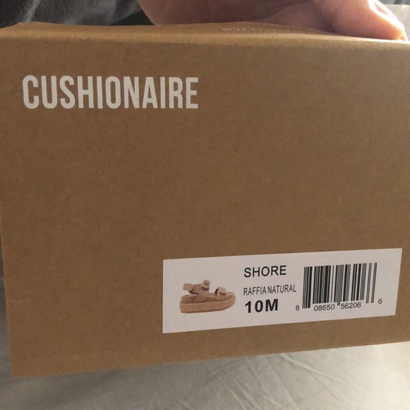 Cushionaire Raffia Platform Sandals Size 10 - Picture 3 of 3